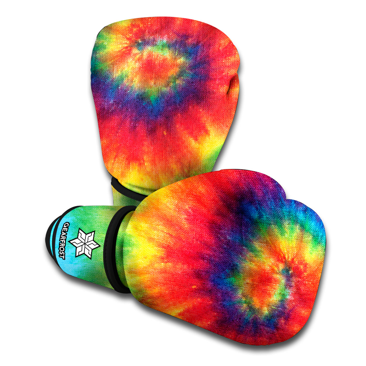 Spiral Tie Dye Print Boxing Gloves
