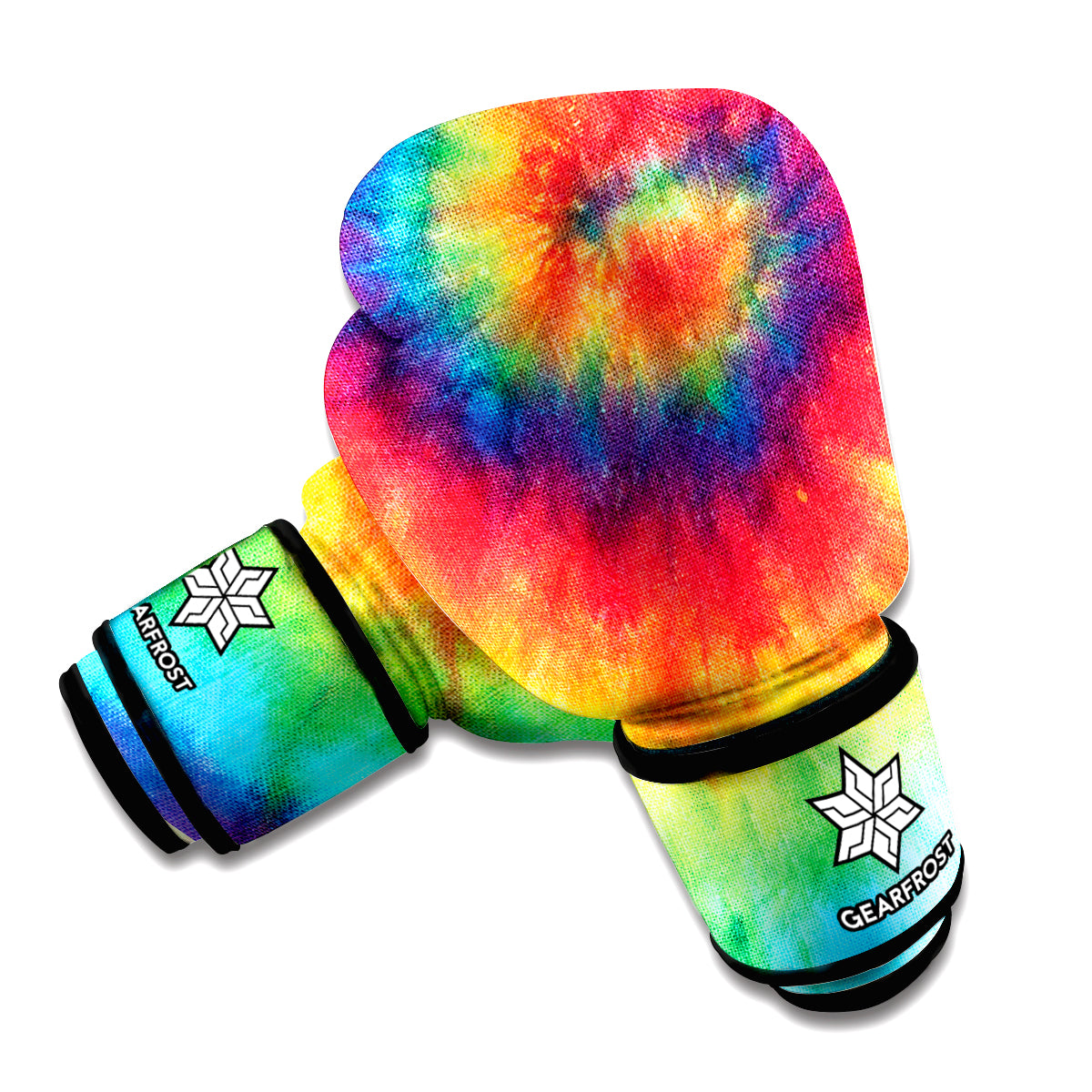 Spiral Tie Dye Print Boxing Gloves