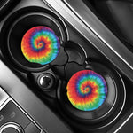 Spiral Tie Dye Print Car Coasters
