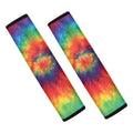 Spiral Tie Dye Print Car Seat Belt Covers