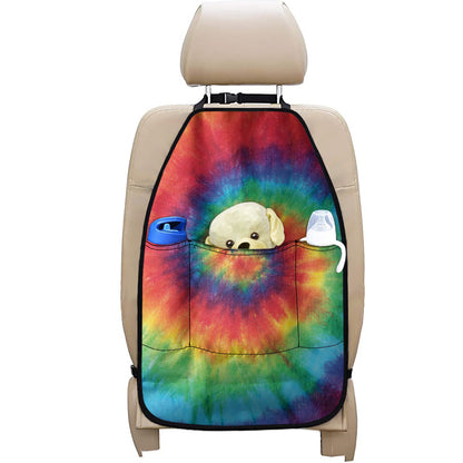 Spiral Tie Dye Print Car Seat Organizers