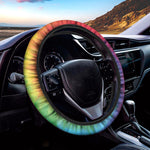 Spiral Tie Dye Print Car Steering Wheel Cover