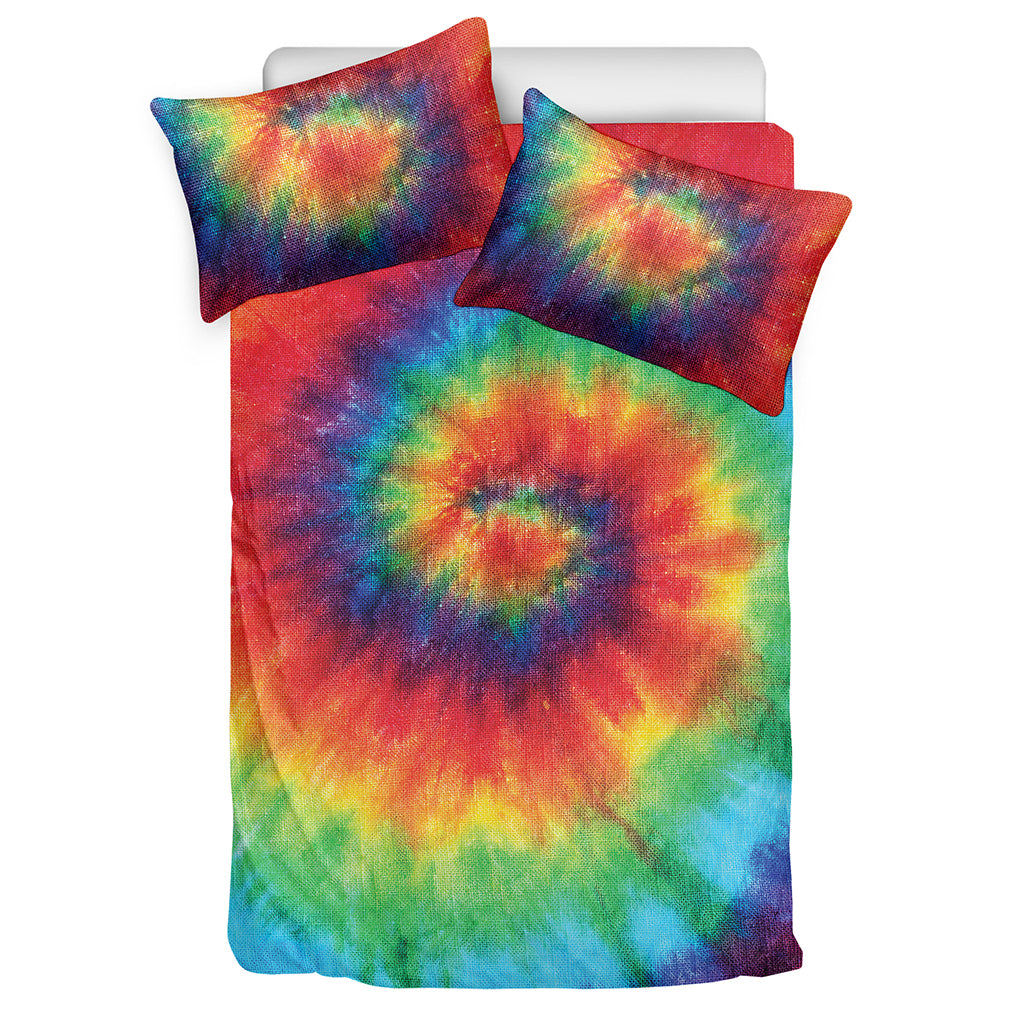 Spiral Tie Dye Print Duvet Cover Bedding Set