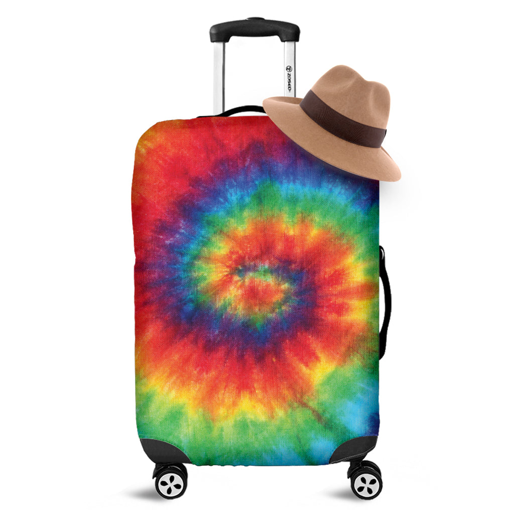 Spiral Tie Dye Print Luggage Cover