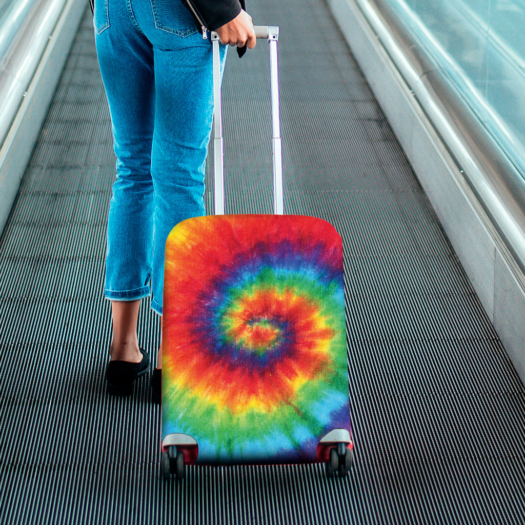 Spiral Tie Dye Print Luggage Cover