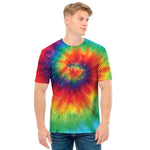 Spiral Tie Dye Print Men's T-Shirt