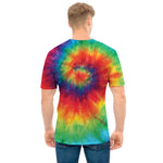Spiral Tie Dye Print Men's T-Shirt