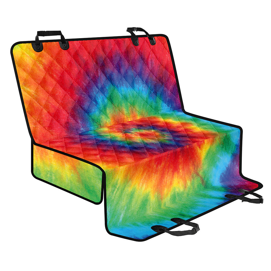 Spiral Tie Dye Print Pet Car Back Seat Cover