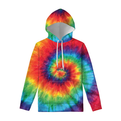 Spiral Tie Dye Print Pullover Hoodie