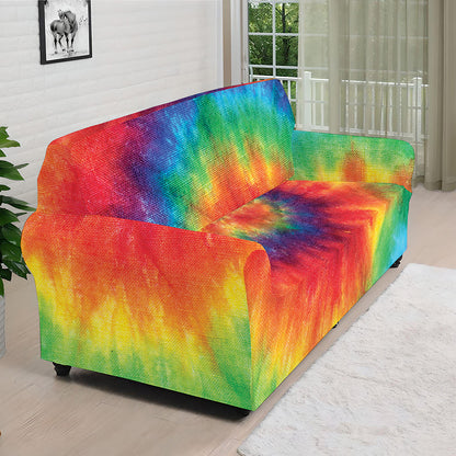 Spiral Tie Dye Print Sofa Cover