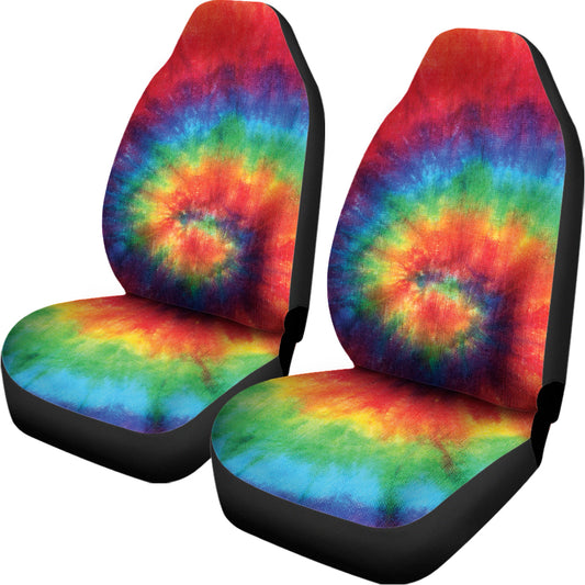 Spiral Tie Dye Print Universal Fit Car Seat Covers