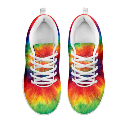 Spiral Tie Dye Print White Sneakers