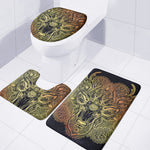 Spiritual Deer Mandala Print 3 Piece Bath Mat Set