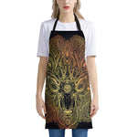 Spiritual Deer Mandala Print Apron