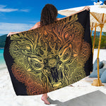Spiritual Deer Mandala Print Beach Sarong Wrap