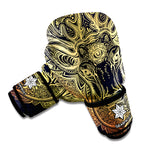 Spiritual Deer Mandala Print Boxing Gloves