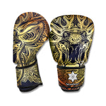 Spiritual Deer Mandala Print Boxing Gloves