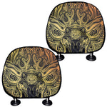 Spiritual Deer Mandala Print Car Headrest Covers