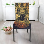 Spiritual Deer Mandala Print Dining Chair Slipcover