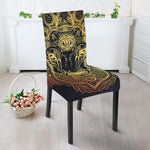 Spiritual Deer Mandala Print Dining Chair Slipcover