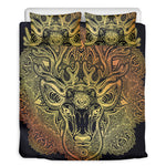 Spiritual Deer Mandala Print Duvet Cover Bedding Set