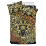 Spiritual Deer Mandala Print Duvet Cover Bedding Set
