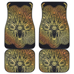 Spiritual Deer Mandala Print Front and Back Car Floor Mats