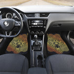 Spiritual Deer Mandala Print Front and Back Car Floor Mats