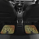Spiritual Deer Mandala Print Front and Back Car Floor Mats