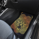 Spiritual Deer Mandala Print Front and Back Car Floor Mats