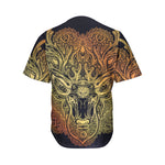 Spiritual Deer Mandala Print Men's Baseball Jersey