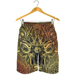 Spiritual Deer Mandala Print Men's Shorts