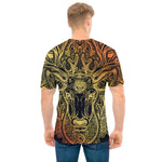 Spiritual Deer Mandala Print Men's T-Shirt