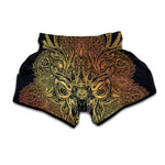 Spiritual Deer Mandala Print Muay Thai Boxing Shorts
