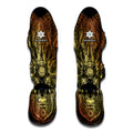 Spiritual Deer Mandala Print Muay Thai Shin Guards