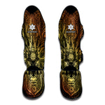 Spiritual Deer Mandala Print Muay Thai Shin Guard