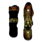 Spiritual Deer Mandala Print Muay Thai Shin Guard