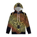 Spiritual Deer Mandala Print Pullover Hoodie