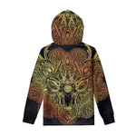 Spiritual Deer Mandala Print Pullover Hoodie