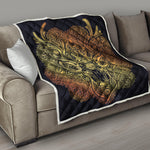 Spiritual Deer Mandala Print Quilt