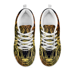 Spiritual Deer Mandala Print White Sneakers