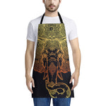 Spiritual Elephant Mandala Print Apron