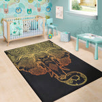 Spiritual Elephant Mandala Print Area Rug