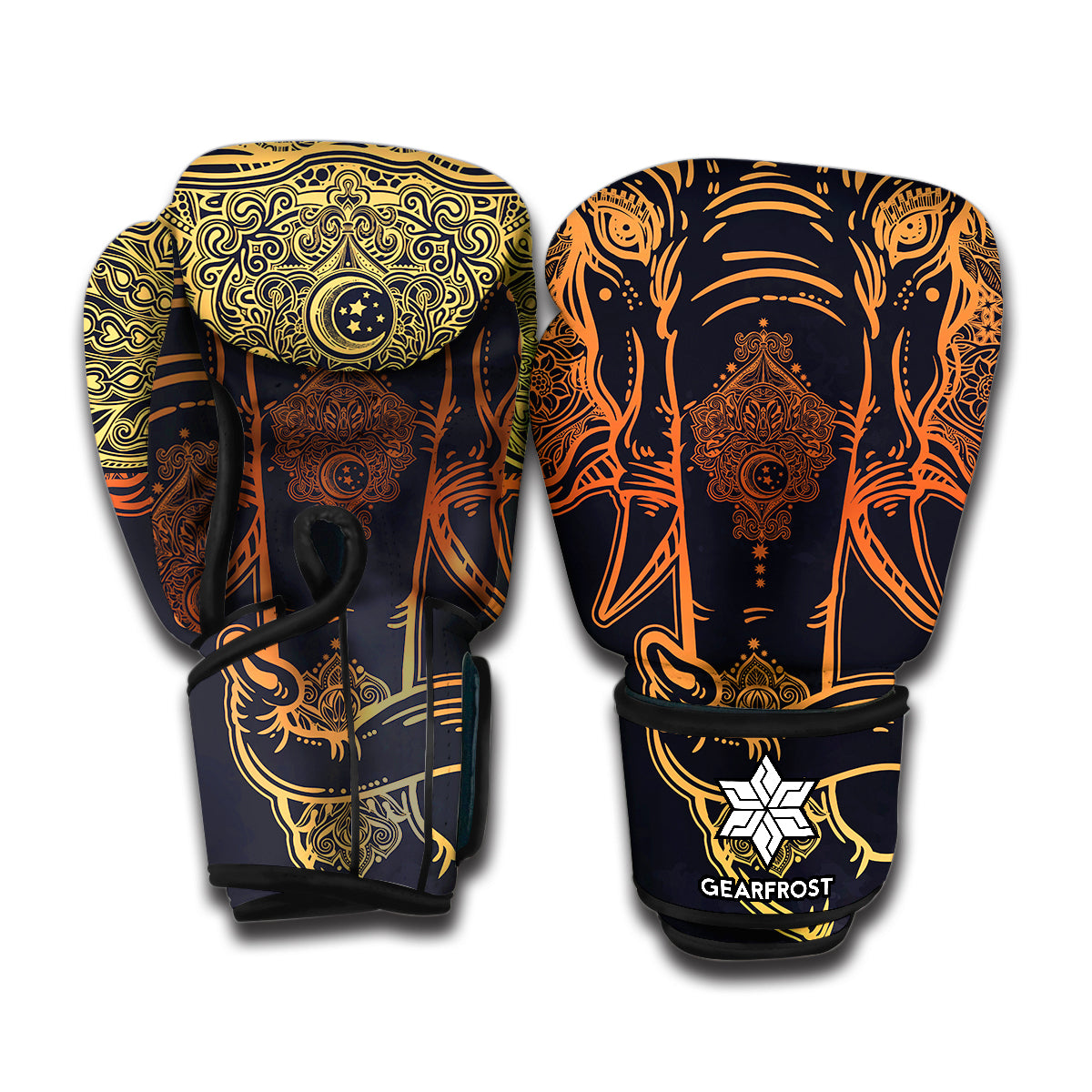 Mandala Muladhara Chakra Print Boxing Gloves