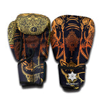 Spiritual Elephant Mandala Print Boxing Gloves