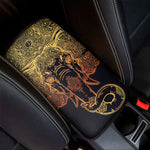 Spiritual Elephant Mandala Print Car Center Console Cover