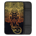 Spiritual Elephant Mandala Print Car Center Console Cover