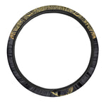 Spiritual Elephant Mandala Print Car Steering Wheel Cover