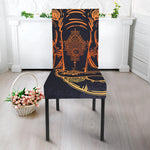 Spiritual Elephant Mandala Print Dining Chair Slipcover