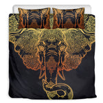 Spiritual Elephant Mandala Print Duvet Cover Bedding Set